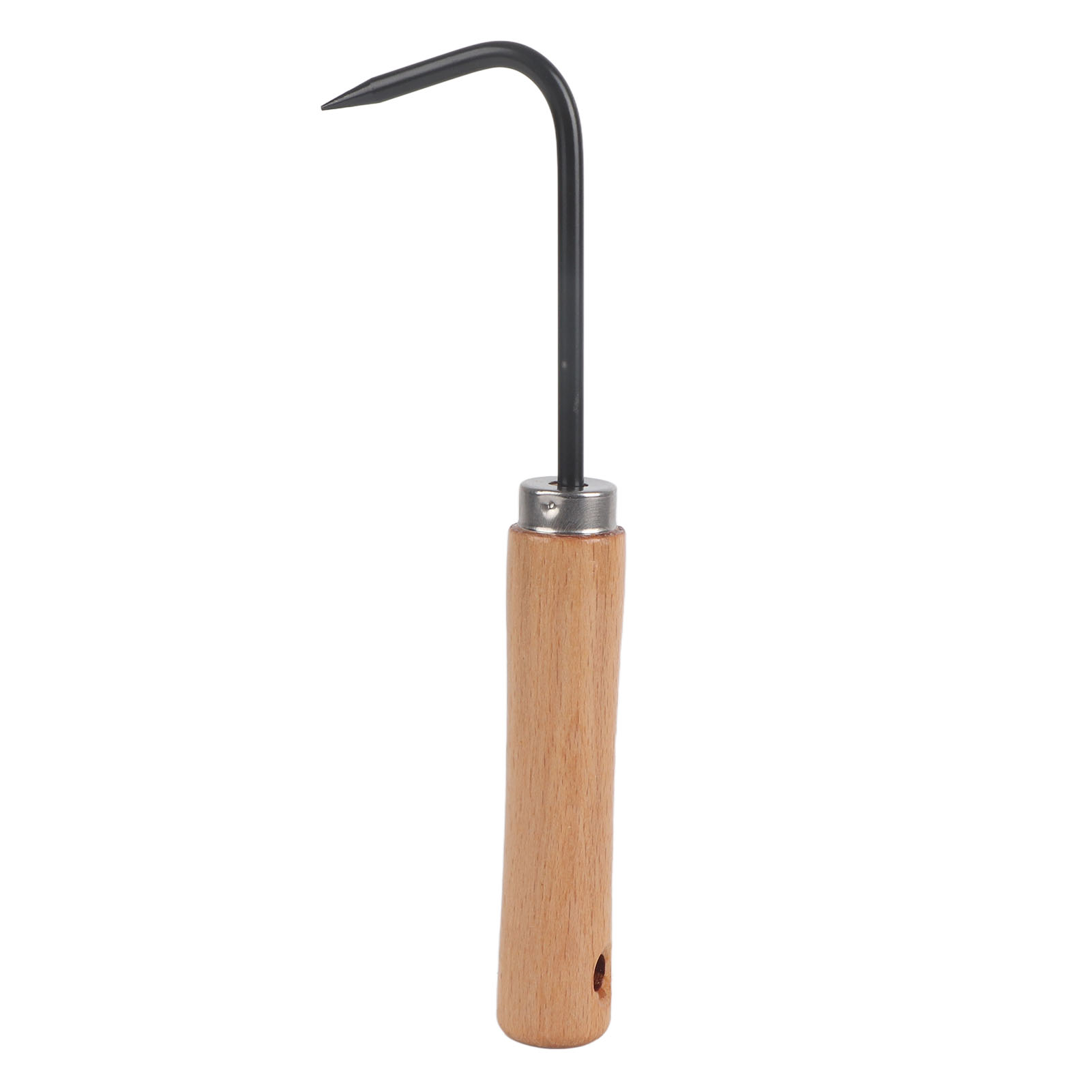 Root Hook Tool - 頑丈な鉄製とブナ材の根鉤、快適な木製ハンドル付き園芸工具、盆栽根鉤、木製ハンドル盆栽鉤