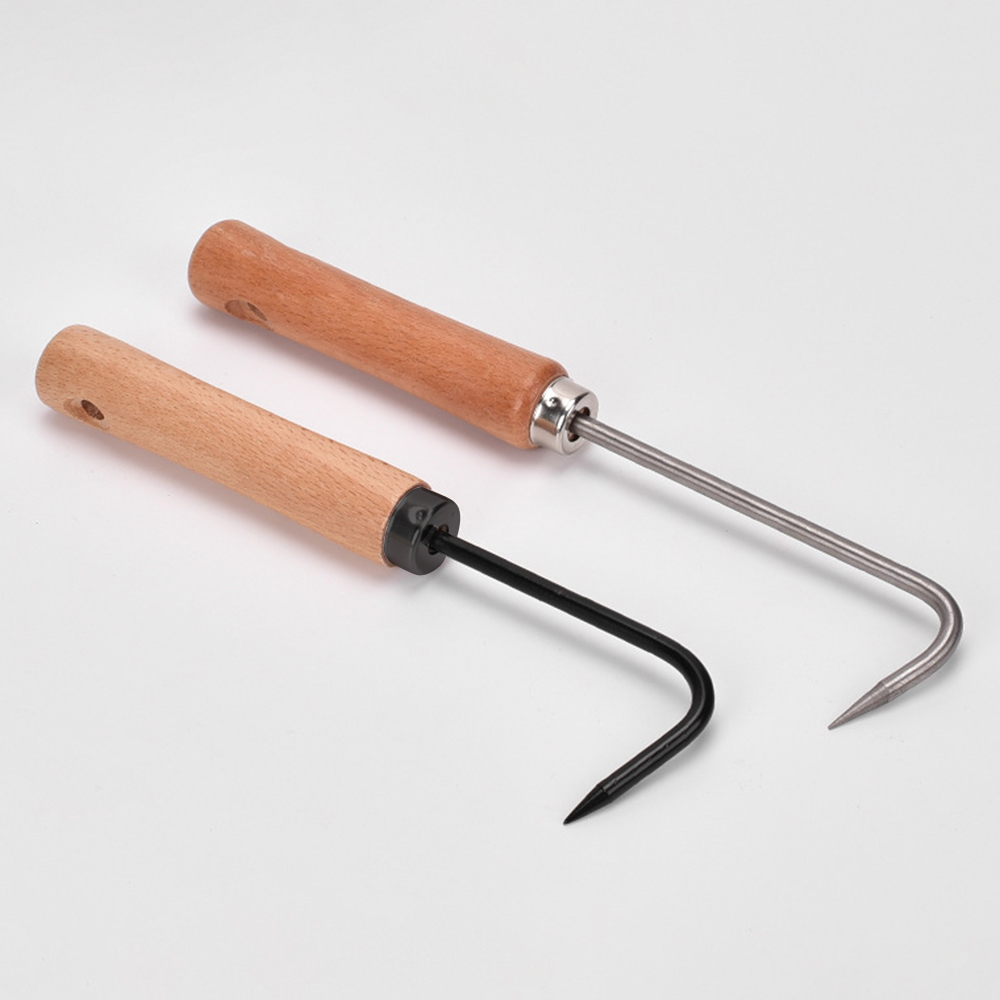 Root Hook Tool - 土を緩めるためのシングルクローフック,ルートフック,庭とガーデニングツール,盆栽ポット,ルートピッカーのメンテナンス,草刈り機,1個