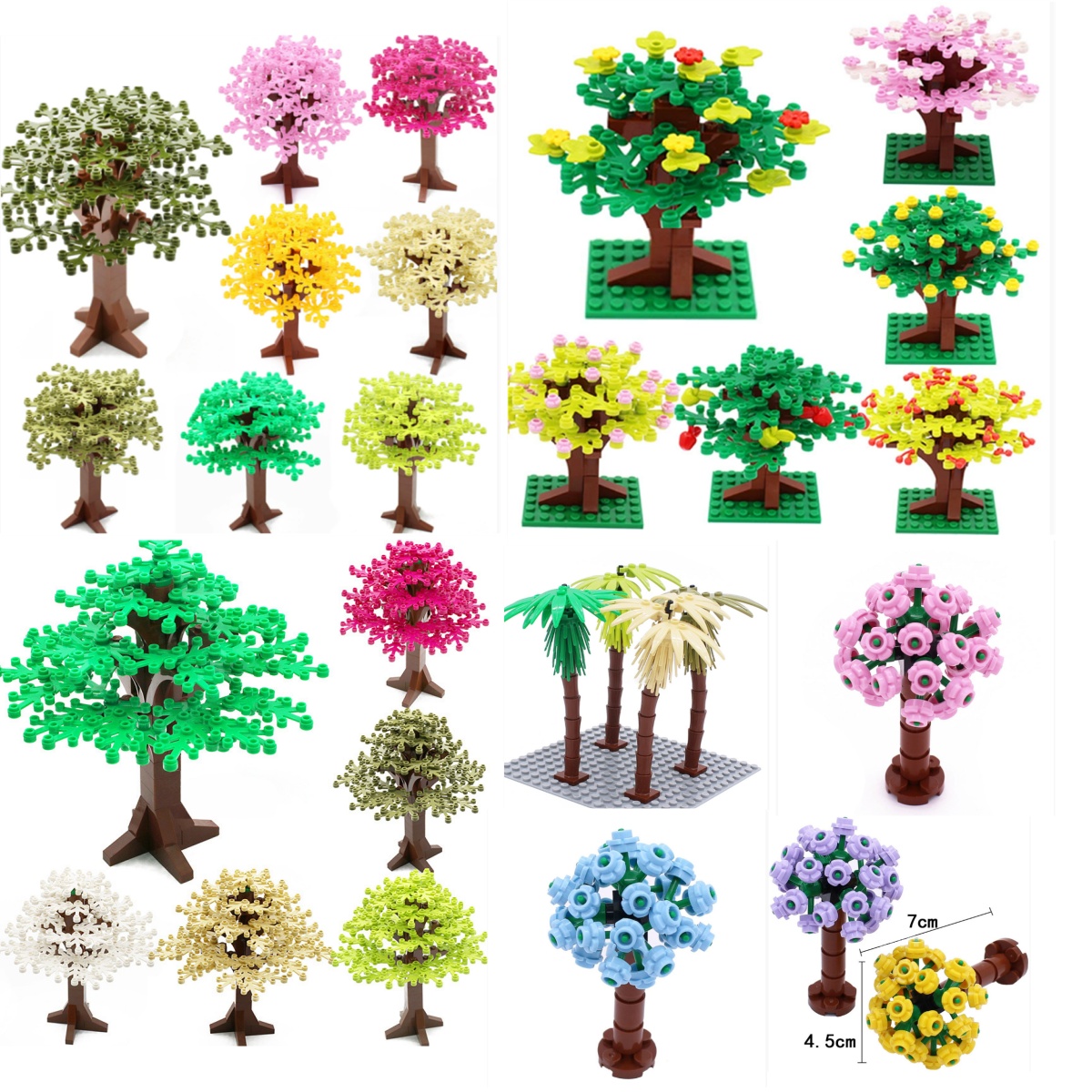 Bonsai Garden Lego Set - ビルディングブロックツリーフラワーセットシティプラントガーデン盆栽フォレストナチュラルシティストリートビューパークジャングルMOCモデルおもちゃ子供向け