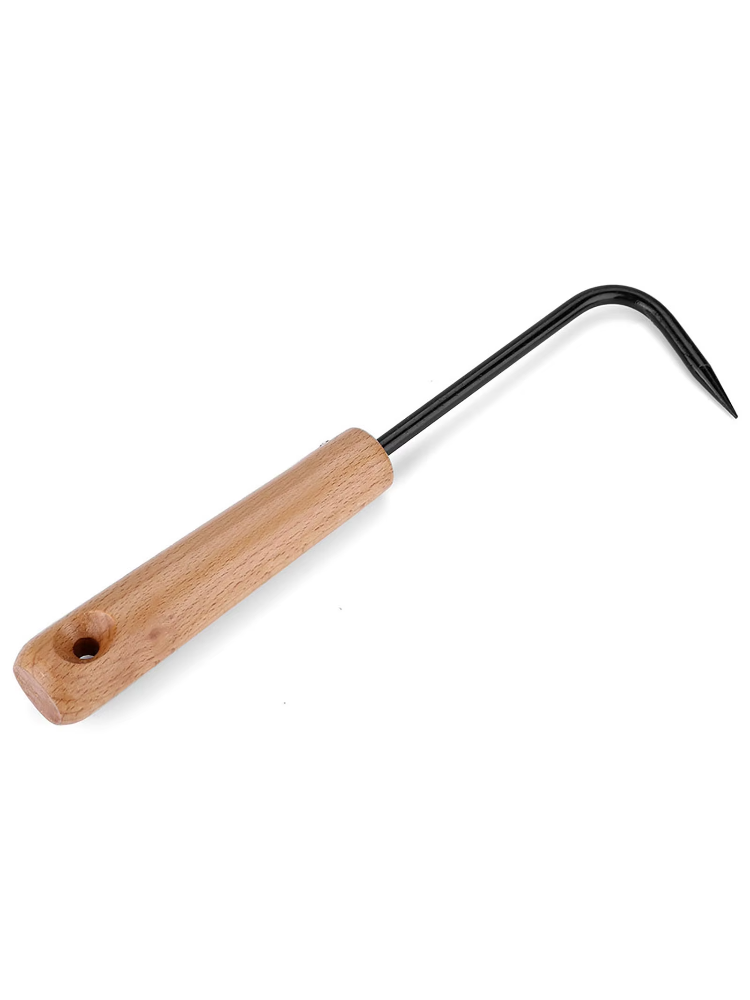 頑丈な鉄製とブナ材の根鉤、快適な木製ハンドル付き園芸工具、盆 - Root Hook Tool のレビューと価格