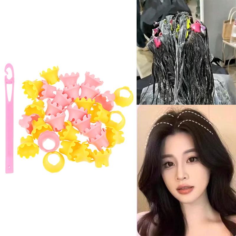 15/18個入りヘアロートパーマロッド、ヘアフック付きカーラ - Root Hook Tool のレビューと価格