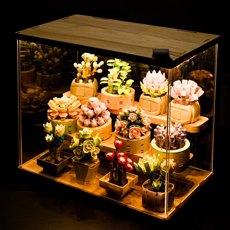 DIY moc-多肉植物,サボテン,gypsophila,盆 - Bonsai Garden Lego Set のレビューと価格