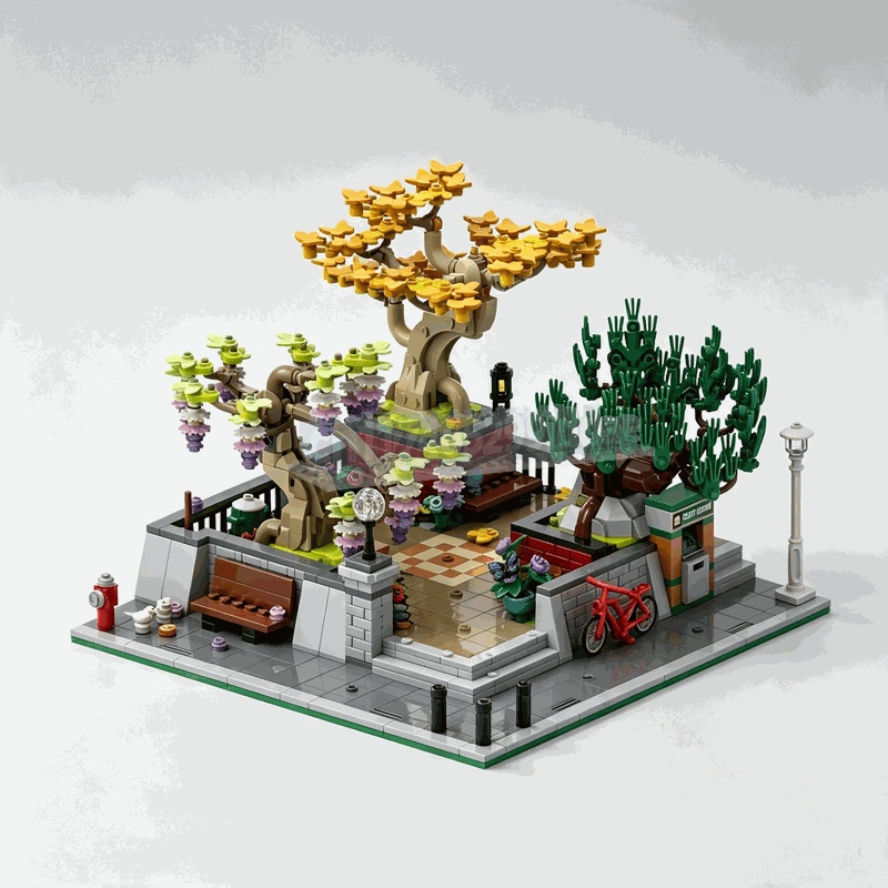1309ピース コーナーパーク盆栽ツリービルディングブロック - Bonsai Garden Lego Set のレビューと価格