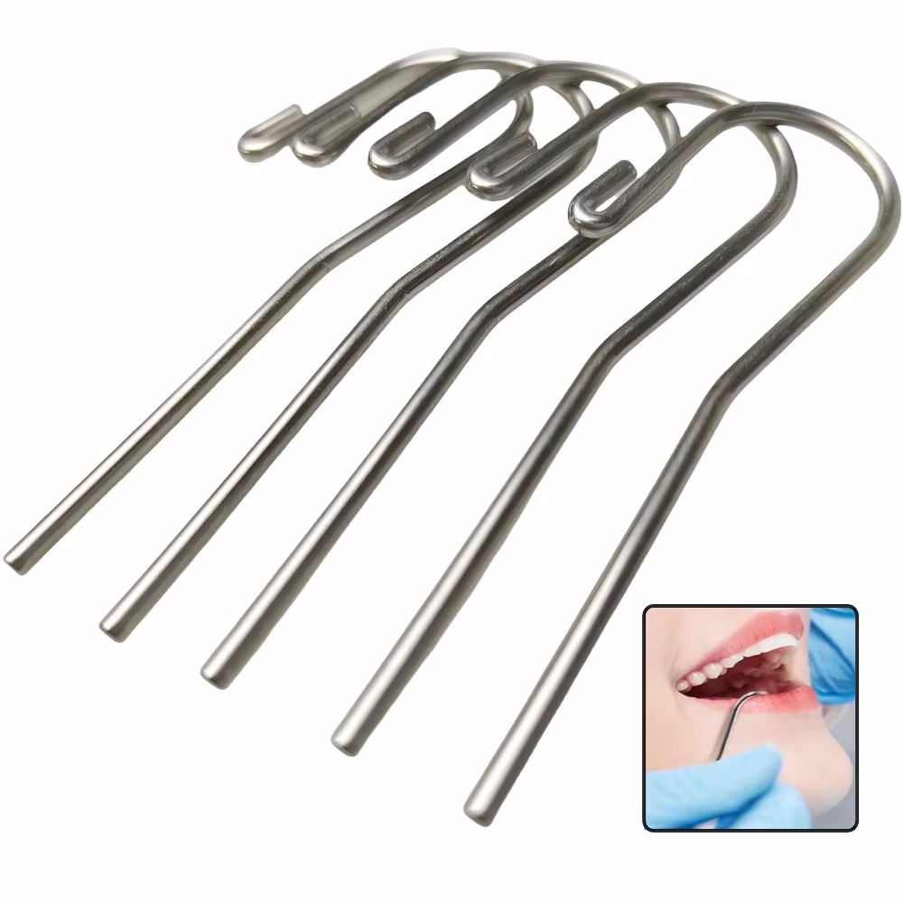 5 ピース/パックステンレス鋼歯科リップフック根管測定アクセ - Root Hook Tool のレビューと価格