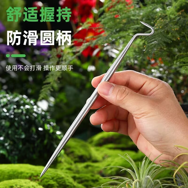 頑丈なステンレス製ルートフック - 軽量土壌エアレーター、植 - Root Hook Tool のレビューと価格