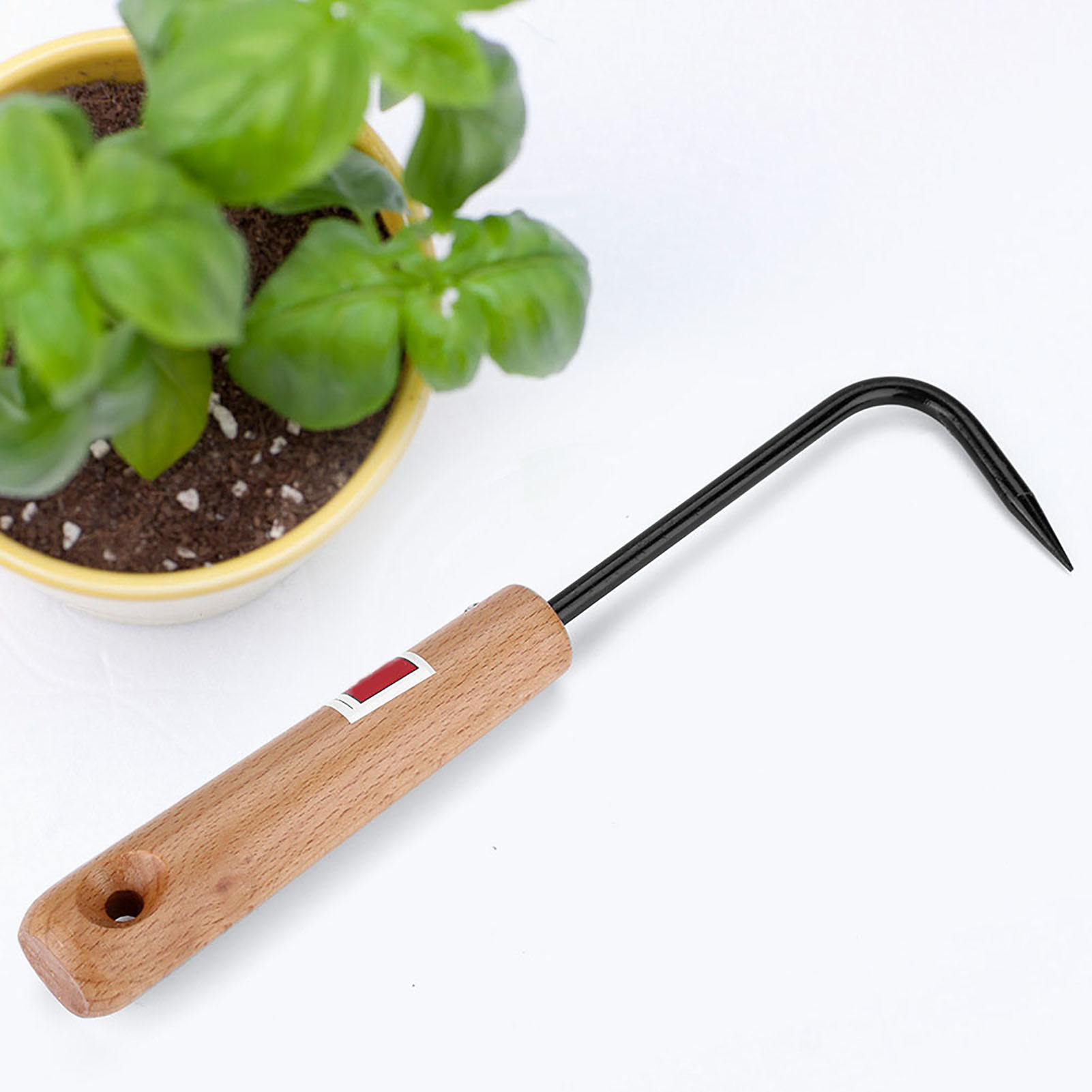 頑丈な鉄とブナ材の根鉤、快適な木製ハンドル付き園芸工具、木製 - Root Hook Tool のレビューと価格
